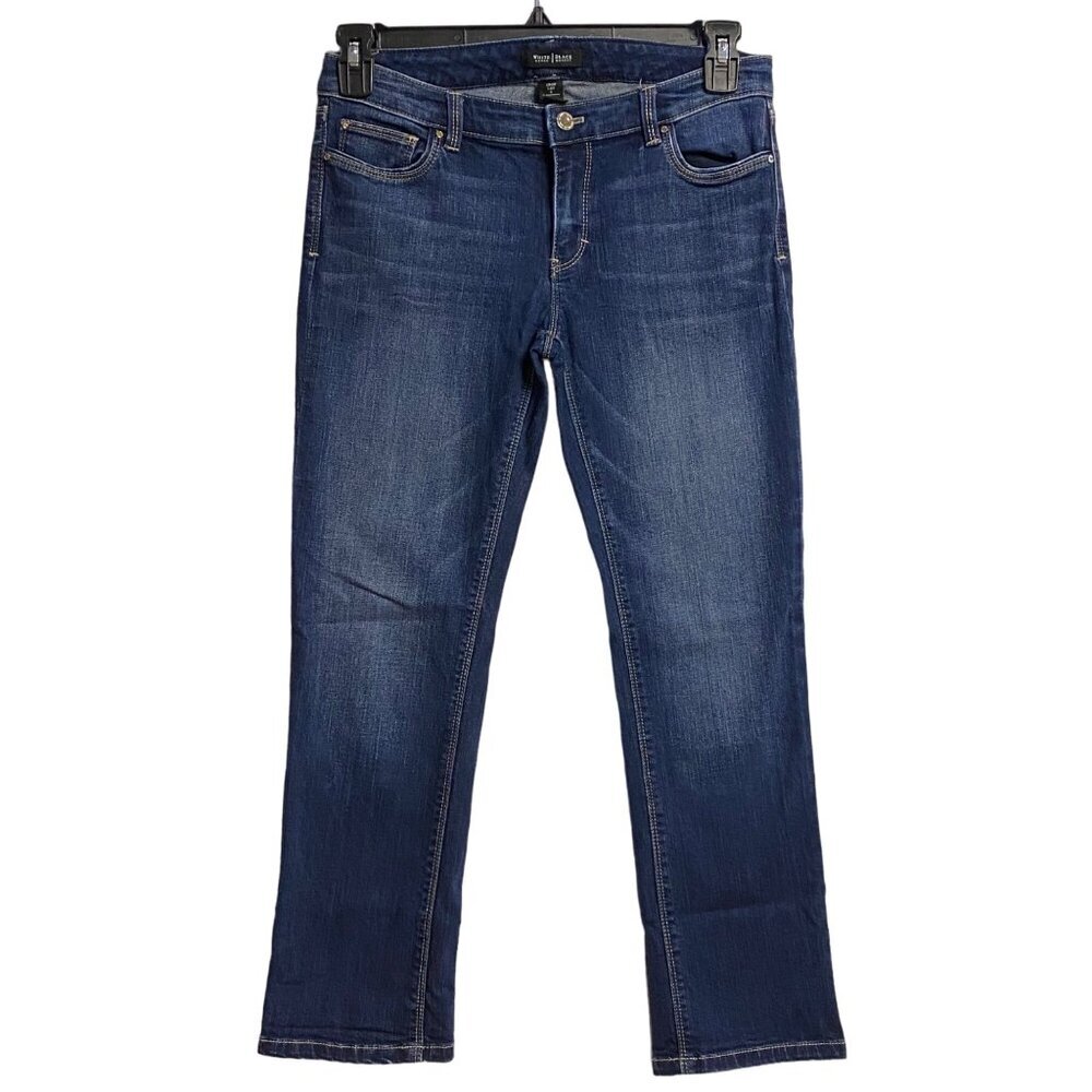 WHITE HOUSE BLACK MARKET CROP LEG JEANS SIZE 6‎